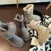 2026 Nuevos Zapatos de Algodón Engrosados de Suela Gruesa con Terciopelo Interior para Invierno Botas de Nieve Botas de Nieve con Piel Botas Cortas de Moda para Mujer que Aumentan la Altura