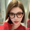 Gafas de Sol para Mujer 2024 Nuevo Estilo Coreano Estilo Americano Retro Color Atardecer Celebridad de Internet de Alta Gama Resistentes a los Rayos UV para Hombre