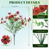 Ventas Directas de Fábrica de Flores Artificiales de Eucalipto Violeta de 7 Ramas, Exclusivamente para Ventas Transfronterizas de Amazon, Plantas Artificiales para Decoración de Jardín