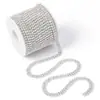Cadena de Garra de Perla Cifrada Color AB de 2 mm a 6 mm Cadena de Garra con Strass Base Dorada y Plateada Taladro de Garra Cadena Pegatina para Teléfono Móvil DIY Venta al por Mayor