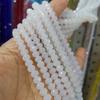 Cuentas planas de cristal de vidrio, accesorios de joyería para bricolaje, cuentas sueltas de 4 mm a 12 mm, cortina de cuentas, pulsera, material, tira al por mayor