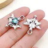 Sal Marina Aleación Azul Corazón Mariposa Luna Pentagrama Colgante DIY Pulsera Hecha a Mano Collar Accesorios de Joyería