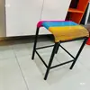 Máquina de coser coche plano taburete de enfriamiento transpirable empleado de fábrica de ropa silla de trabajo taburete transpirable de verano