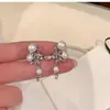 Um Mar de Estrelas Noturnas, Luxo Leve, Elegância Exquisite, Diamantes Cintilantes, Brincos de Pressão (sem furo), Presilhas de Orelha com Pérolas, Brincos da Moda para Festas Noturnas