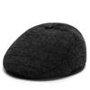 Boné masculino outono e inverno engrossado boné para a frente boné xadrez all-match boné vintage simples para meia-idade e idosos
