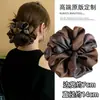 Laço de Cabelo de Renda Doce, Scrunchie de Luxo Estilo Coreano, Laço de Cabelo Extra-Grande para Coque, Corda de Cabelo para Rabo de Cavalo, Acessório de Cabelo