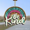 Adorno para Colgar en el Espejo Retrovisor del Coche Decoración Acrílica Nueva Creativa Amazon Personalizado Cruz Plana Transfronterizo Dibujos Animados