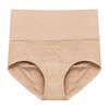 Ropa interior sin costuras para mujer, cintura alta, entrepierna de algodón puro, bóxer sin costuras, ajustado hasta el vientre, talla grande