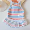 Ropa para perro gato mascota vestido de princesa perro pequeño oso teddy chaleco falda primavera y verano ropa fina venta al por mayor