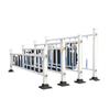 Valla de Aislamiento Urbano Galvanizada Disponible en Stock. Barandilla de Aislamiento Vial Municipal, Barandilla de Tubo de Acero para Acera Vial