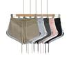 Shorts Esportivo de Contraste de Cor Versátil Feminino Novo Cintura Baixa Cordão Reto Casual Hot Pants S21023