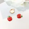 1 Peça de Acessório de Joia Esmaltado Vermelho, Peixe Marinho Animal Esmaltado DIY Pingente de Colar Pulseira Acessório de Joia Atacado