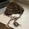 Sombrero de Conejo Hecho a Mano Estilo Japonés, Fresco y Elegante para Mujer, Sombrero de Felpa de Invierno que Hace que la Cara Parezca Más Pequeña, Cálido Sombrero de Pescador con Protección para las Orejas