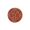 Colgante de Moneda Espíritu de la Montaña con Patrón de Bate de Madera Rayado, Suministros Taoístas de Madera de Azufaifo Rayada Post-Natural, Suministro Directo desde la Fuente