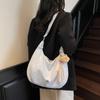 Bolsa Casual Simples para o Dia a Dia Grande Capacidade Feminina Nova Moda Tendência Primavera 2025 Bolsa de Ombro Transversal Tote