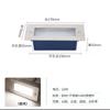 Lámpara subterránea de tira LED, lámpara empotrada para bañador de pared, para exteriores, impermeable, cuadrada, para suelo, paisaje, RGB, de acero inoxidable, lámpara de ladrillo