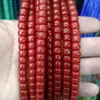 Vidro Cristal Imitação Jade Cor Sólida Não Desbota 6*8mm Contas Espaçadoras Semi-Acabadas Acessórios para Pulseira Colar DIY Acessórios Atacado