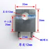 Suporte de bloco de alumínio para painel braçadeira de tubo de liga braçadeira de tubo de linha de ar de laboratório de furo duplo 1/4 3/8 1/2 polegada