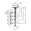 Controlador magnético de flotador UQK-612, interruptor de flotador con cable de control de 2 puntos, controlador de nivel de agua con flotador colgante