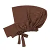 Artículo popular de comercio exterior: Bufanda para el cuello elástica versátil de seda de leche, sombrero, moda malaya, color liso, básico, pañuelo para la cabeza étnico, sombrero