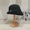 Estilo Coreano Lana Australiana Perla Borde Delgado Topper Otoño e Invierno Elegante Cálido Británico Vintage Gorro de Pescador Japonés