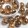 Dingyi K16 Ouro Areia de Angélica Lua Fria Galvanoplastia Óptica Contas de Resina Furo Reto Contas Soltas DIY Corrente para Celular Material para Joias