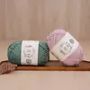 Xuefeier Hilo Liso No. 2 2mm Hebra Redonda Hueca Algodón Hilaza Algodón Puro Hilo de Algodón para Crochet Lana DIY Tejida a Mano