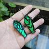 Pendientes Creativos de Telaraña de Araña de Acrílico Retro en Forma de Ataúd, Pendientes Personalizados Huecos de Murciélago, Venta Directa de Fábrica