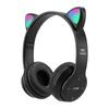 Auriculares Auriculares Bluetooth P47M orejas de gato con luz inalámbricos con ranura para tarjeta y cable plegables comercio exterior transfronterizo venta caliente