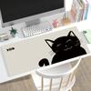 Alfombrilla de Ratón de Dibujos Animados de Gato Lindo, Alfombrilla Grande de Escritorio para Computadora Estilo Japonés Simple, Antideslizante con Bordes Bloqueados Más Alfombrilla para Cafetería E-Sports