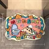 Alfombra de Baño de Dibujos Animados Crayon Shin-chan Felpudo Absorbente de Agua Antideslizante para Baño Alfombra para la Entrada de la Sala de Estar Dropshipping