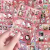8 Folhas Vários Adesivos Fofos Cortados Vários Valor Alto Fresco Fofo Desenho Animado DIY Material para Diário Adesivos à Prova d'Água Fofos
