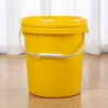 Tambores de Aceite Usado de 10L/18L, Cubetas de Pintura Amarillas, Cubetas Vacías, Cubetas para Anticongelante y Desinfectante con Boquilla, Tambores Redondos Sellados con Tapa