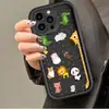 Funda de Teléfono Mate de Silicona Suave Resistente al Desgaste Anti-Caída para Apple 17 Iphone15 con Dibujos Animados de Animales de Primavera