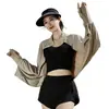 Ropa de Protección Solar de Seda de Hielo para Mujer, Nuevo Estilo de Verano, Anti-UV, Chal Popular para Ciclismo, Versátil para Conducir y Protección Solar