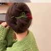 Pinza para el pelo de terciopelo con forma de tulipán para otoño e invierno para mujer, Pasador grande para recogido en la nuca, Accesorio de alta gama para las raíces del cabello