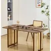 Conjunto de mesa e cadeiras de jantar em madeira maciça e rattan para uso doméstico, mesa de jantar simples em estilo wabi-sabi, mesa de chá retangular e cadeiras para casa de temporada