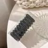 Goma para el pelo de alambre de teléfono negra para mujeres con pelo grueso, Banda elástica grande para el pelo, Cuerda para el pelo de alta elasticidad, Accesorio para el pelo de bobina de alambre