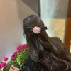 Pinza para el pelo con lazo de rosa rosa para mujer, elegante de alta calidad, estilo Chanel, pinza para flequillo de rosa, pinza lateral, accesorios para el cabello