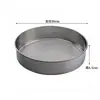 Tamiz de Harina de Acero Inoxidable de Malla 40, Tamiz Redondo Engrosado para Harina de Arroz, Diámetro 9Cm~34Cm, Tamiz de Acero Aimanwu para Hornear para Uso Doméstico