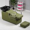 Cama de Lavado Semi-Reclinable al por Mayor para Salones de Belleza, Cama para Cortar y Lavar el Cabello, Sillón de Lavado para Salón de Belleza, Cama de Terapia Capilar con Masaje