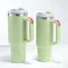 Termo transfronterizo de 30 oz, de acero inoxidable 304, Big Mac con asa, protección contra el frío, para exteriores, para coche