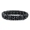 Venta Caliente Transfronteriza Nueva Moda Pulsera de Piedra de Lava Natural para Hombre Pulsera de Ojo de Tigre Fuente de Suministro