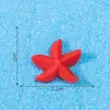 Mini estrelas-do-mar coloridas, enfeites para paisagem em miniatura, decorações de artesanato em resina, estilo Mediterrâneo, estrela-do-mar de cinco pontas