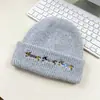 Chapéu de Lã Estilo Coreano para Mulheres com Cabeça Grande Chapéu de Tricô Inverno Casal Chapéu para Frio Faz o Rosto Parecer Menor Chapéu Quente com Proteção para Orelhas Venda por Atacado