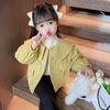 Chaqueta de Cuero Puntiaguda para Niña, Estilo Primavera y Otoño, Moda Coreana, Chaqueta para Niña Pequeña, Top, Ropa de Primavera para Niños Pequeños