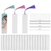 Marcadores de página criativos para presentes, marcadores de página práticos de metal e alumínio DIY, materiais em branco, borlas coloridas, adequados para estudantes usarem enquanto leem
