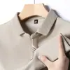 Camiseta de Verano de Alta Calidad con Cuello y Mangas Cortas Transfronteriza para Hombre, Transpirable y Amigable con la Piel, Camisa Polo Casual, Top de Moda Versátil