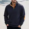 2026 Comércio Exterior Transfronteiriço Outono/Inverno Tamanho Europeu Masculino Casual Gola Alta Manga Longa Malha Xadrez Pequeno Moletom Caimento Solto Top