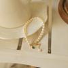 Pulsera de perlas de agua dulce naturales oro de 14 quilates importado Pulsera suave que no se decolora joyería entrega de fábrica